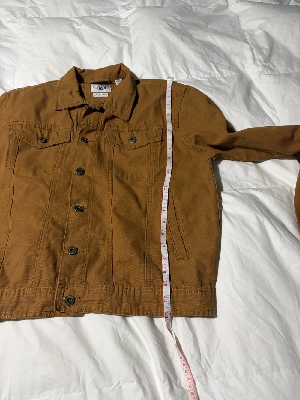 Men's Tan Workwear Bomber Jacket - Unbranded - Picture 6 of 8